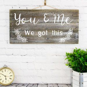 Whitewashed Gray Wood Romantic Wall Decor